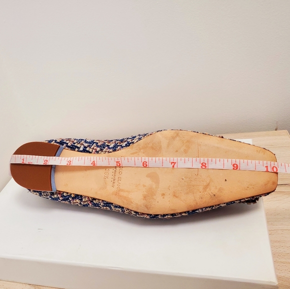Manolo blahnik blue flat tweed - Picture 5 of 6